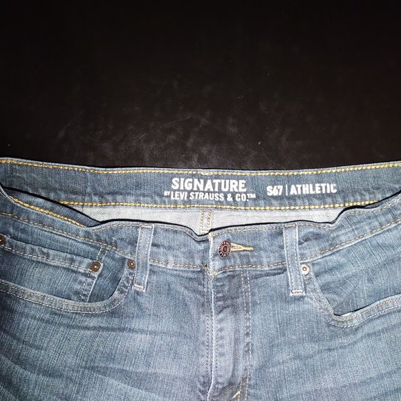 Signature Levi Strauss S67 34x32 faded blue jeans - Picture 5 of 6